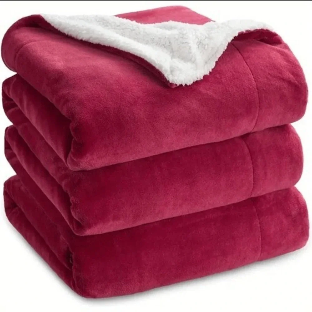 Bedsure Sherpa Twin Blanket Ultra Soft‎ Warm Winter Fuzzy Cozy Bedding NWT